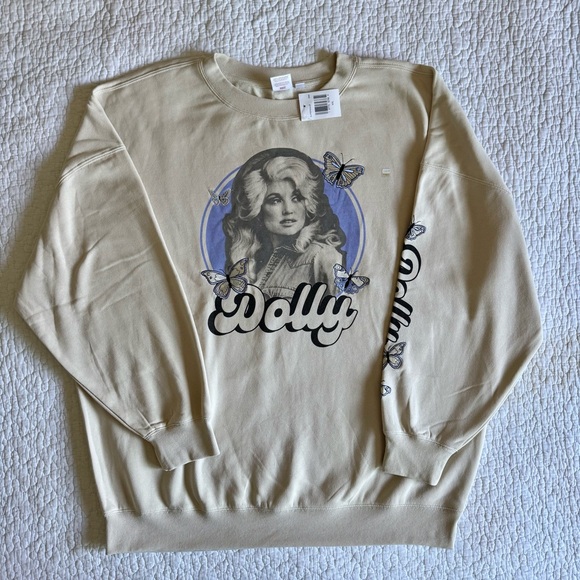 Cream XXL Dolly Parton Women's Sweatshirt- NWT - Picture 1 of 12